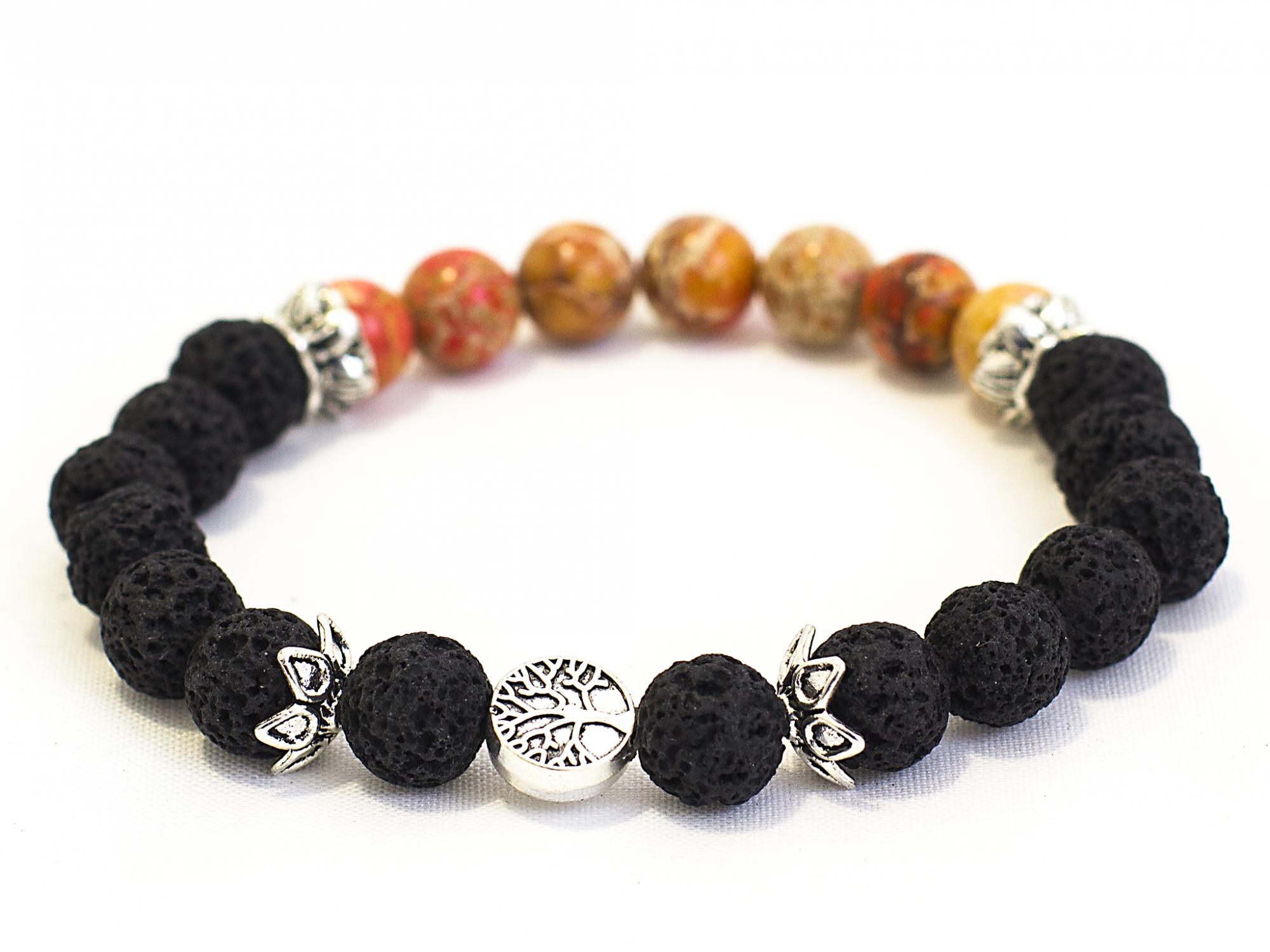 2. Sacral Chakra Diffuser Bracelet Black Lava