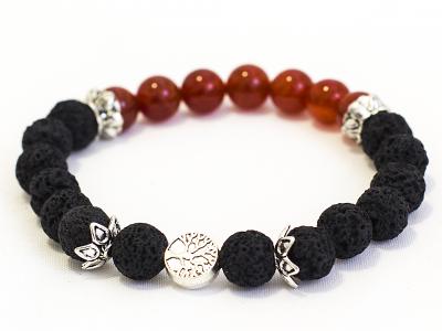 1. Root Chakra Diffuser Bracelet Black Lava