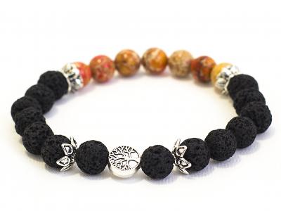 2. Sacral Chakra Diffuser Bracelet Black Lava